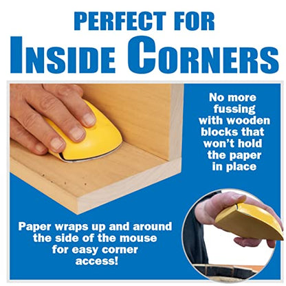 5 Inch Sanding Mouse Hook and Loop Sanding Block for use with Sanding Discs - size: 5" Sanding Mouse, style: 5" Sanding Mouse