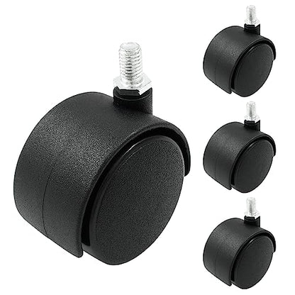 2 Inch Swivel Caster Wheels, M8 Threaded Stem, 4pcs - style: 2 Inch Stem