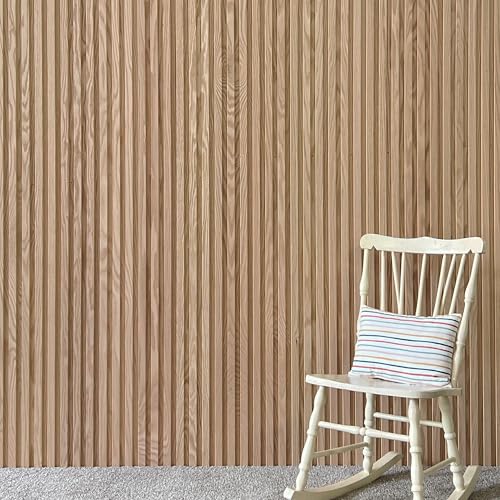 6-Pack Real Wood Slat Wall Panels, 3/4" x 5-1/2" x 48", Solid American Hardwood, The Millwork Outlet (Red Oak, 48") - color: Red Oak, size: 48"