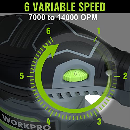 WORKPRO 5-Inch Random Orbit Sander Variable Speed with Dust Bag - size: Random Orbit Sander