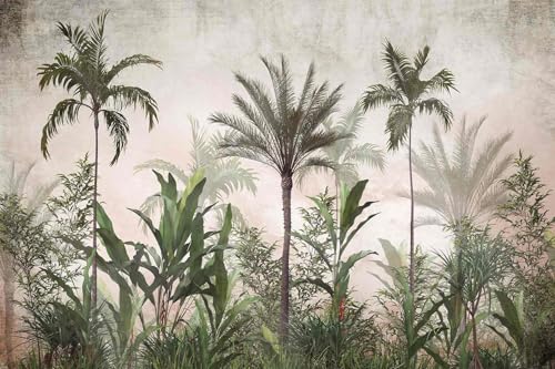Jdayda Tropical Greenery and Leaves Mural - color: MURAL-314, size: 86" x 57"