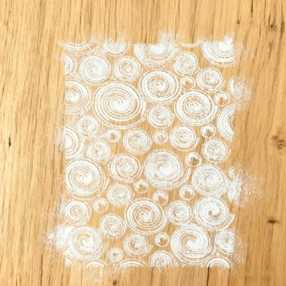 TIAMECH A4 Reusable Annual Ring Texture Stencil for Painting - style: Annual Ring
