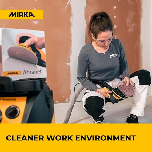 Mirka Abranet 6 Inch 320 Grit Mesh Sanding Discs, Hook and Loop, 50 Pack - size: Grit 320