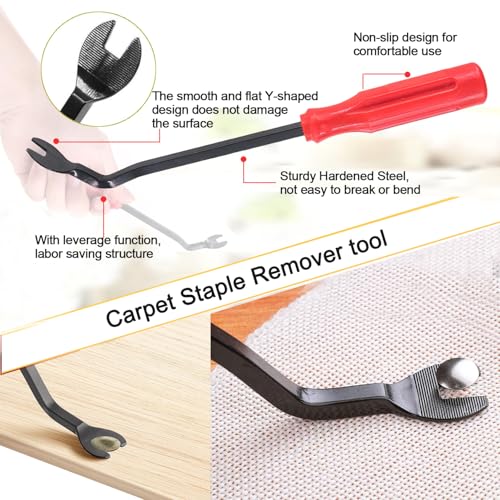 4Pcs Heavy Duty Staple Remover, Upholstery Staple Puller Tool