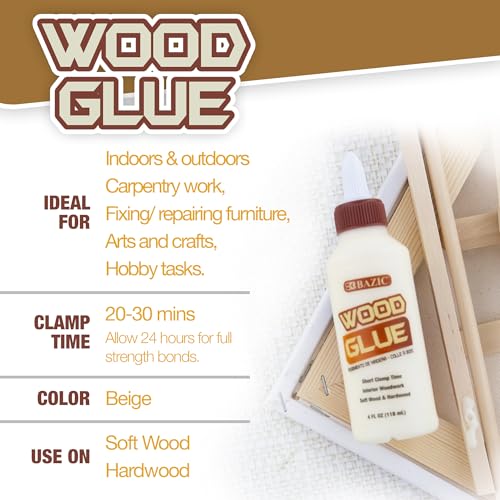 BAZIC Products Wood Glue, 4 Fl Oz - size: 1-Pack