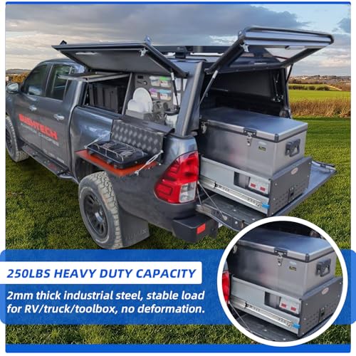 with Lock Heavy Duty Drawer Slides 12 14 16 18 20 22 24 26 28 30 32 34 36 40 44 48 52 56 60 Inch 500 Lbs Side Mount Full Extension Ball (Load:250 lb (with Lock) -W:53mm, 24 Inch) - size: 24 Inch, style: Load:250 lb (With lock) -W:53mm