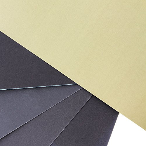 Dura-Gold 3-2/3" x 9" Wet or Dry Sandpaper, 5 Ea, Grits 800, 1000 1500 2000 - size: Variety Pack #2