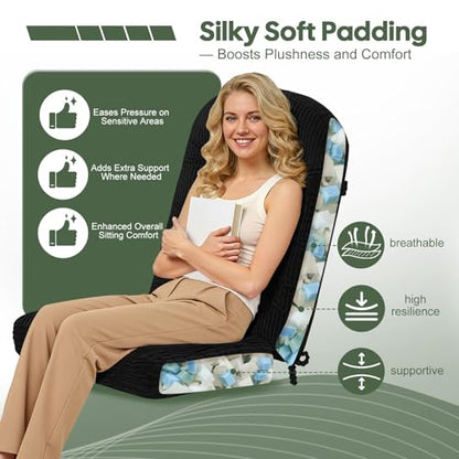 idee-home Rocking Chair Cushions Indoor, Glider Rocker Replacement Cushions - color: Black, size: 28 X 19 X 4 In & 16 X 19 X 4 In