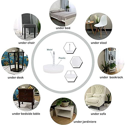 22mm Brown Nylon Furniture Sliders Nail On - Chair Leg Floor Protectors Nail - Nylon Chair Glides with Nail Brown Sliders Head, Chair, Table Leg Feet Protector Nail（Flat Bottom 100 Pcs） - size: 22mm