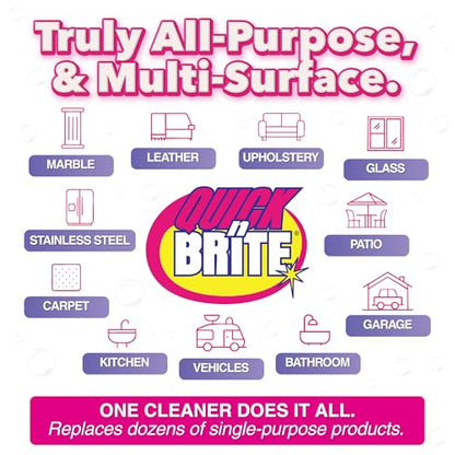Quick 'n Brite All Purpose Cleaning Paste, True All Purpose Cleaner, Concentrated, 12 oz - size: 12 Ounce (Pack of 1)