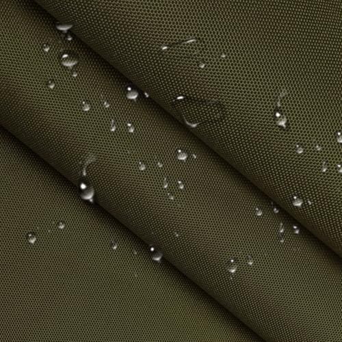 Waterproof Canvas Cloth Fabric by The Yard 60" W 600D Oxford Polyester Upholster Fabric Water Resistant Material for Outdoor Furniture Chair Cushion Cover DIY Sewing (1 Yards, Army Green) - color: Army Green, size: 1 Yard