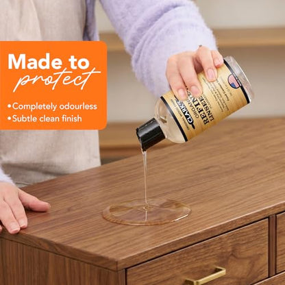 Clark's Organic Refined Linseed Oil, 12 oz - Original Wood Finish