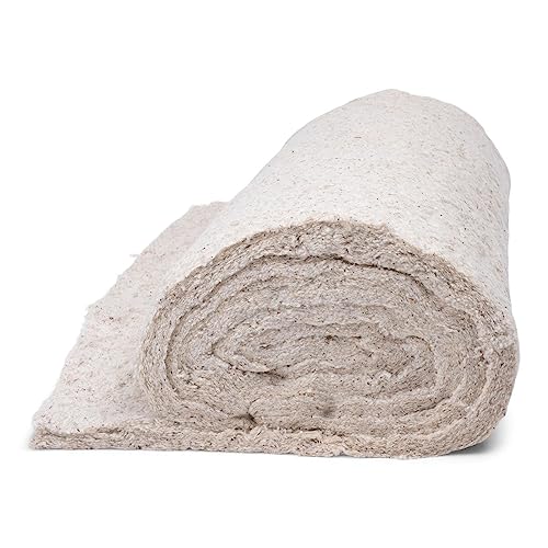 AK Trading CO. 27” Premium Cotton Upholstery Batting – High Loft 14oz Soft Batting for Quilting, Cushions, Upholstery & Stuffing – 100% Cotton, Made in USA – Off White - 1 Yard - size: 1 yard