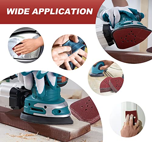 S SATC Mouse Detail Sander Sandpaper 50 PCS Mouse Sanding Pads 12 Hole Mouse Sandpaper Assorted 60/80/120/150/220 Grits - style: 50 PCS 12 Hole 60/80/120/150/220 Grits Mouse Sandpaper