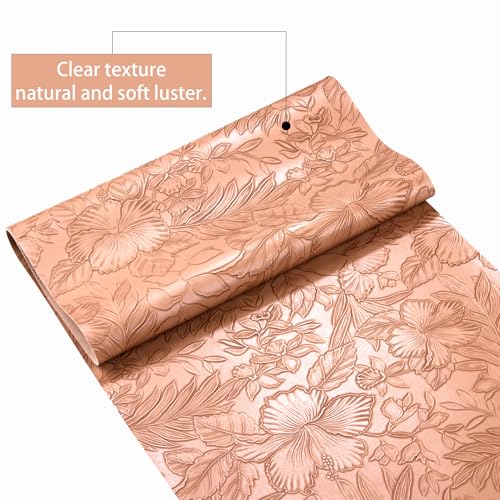 HGUAN Embossed Faux Leather Sheets 12"X52"(30cm X 133cm),Faux Leather Very Suitable for Making DIY Bow,Leather Earrings Sewing Crafts Projects (Camel Color) - color: Camel Color