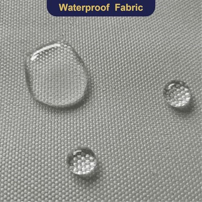Waterproof Canvas Fabric by The Yard 600D Upholstery Outdoor Fabric 58”W - color: Silver Grey, size: Cut by the yard