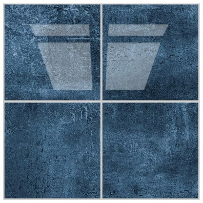 Peel and Stick Tiles for Kitchen Backsplash, Stick on Marble Tiles - color: Blue, size: 5-sheet
