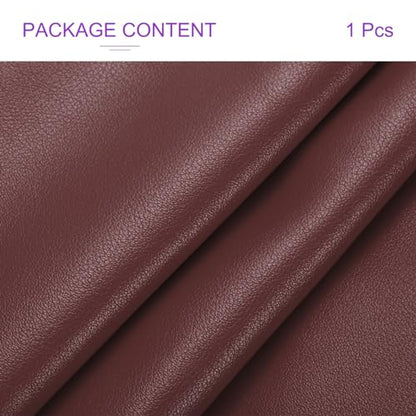 DMiotech 1 Pack 8 Inch x 53 Inch Faux Leather Sheet Furniture Cover Fabric Skin Chocolate PU Leather Roll for Handmade DIY Craft Projects - color: Chocolate, size: 8 Inch x 53 Inch