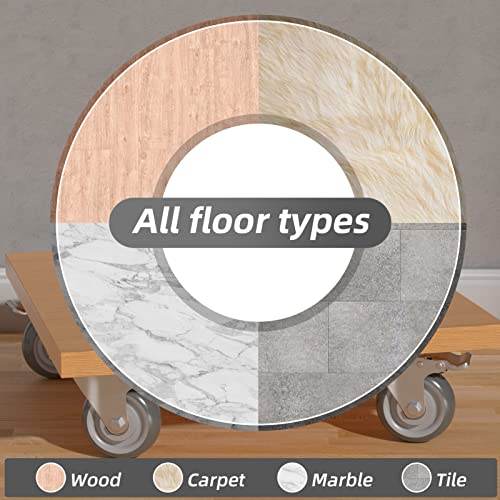4" Swivel Plate Casters with Brake - Set of 4 - color: Grey, size: 4 inch