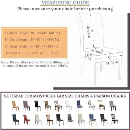 Stretch Chair Covers Slipcovers Set of 6 Printed Stretchable Dining Chair Slipcover Washable Removable for Kitchen,Hotel,Restaurant - color: Flower Vine, size: 6