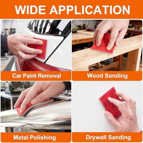 28 Pcs 2500 Grit Sanding Sponge,Ultra Fine Sandpaper,Soft Foam Hand Sander Block Wet Dry Sanding Pads for Automobile Wood Furniture Metal Drywall Polishing - style: 2500 Grit 28PCS