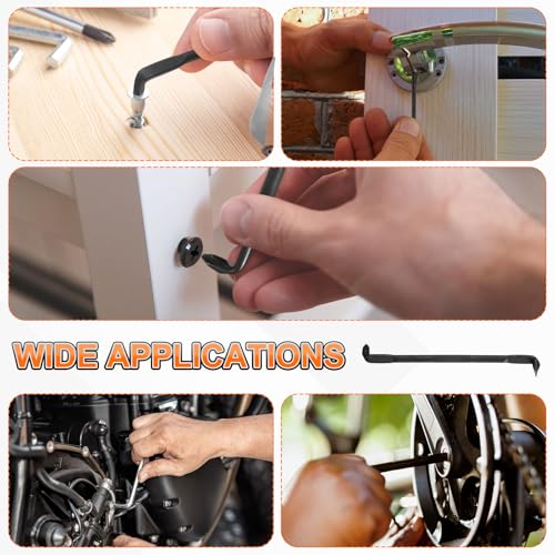 HARFINGTON Offset Screwdriver PH2/SL6 Phillips Slotted Head Right Angle 90 Degree Screw Driver Double Ended Z-type Hand Tool for Home Appliance Repair, Black
