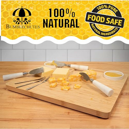 Bee’Nooba Food-Safe Wood Wax Oil – Beeswax & Tung Oil Finish 4 oz - size: 4 Ounce