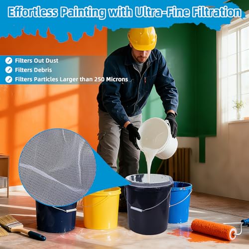 10 Pcs Paint Strainer Bags 1 Gallon for Painting/Paint Bucket/Gardening