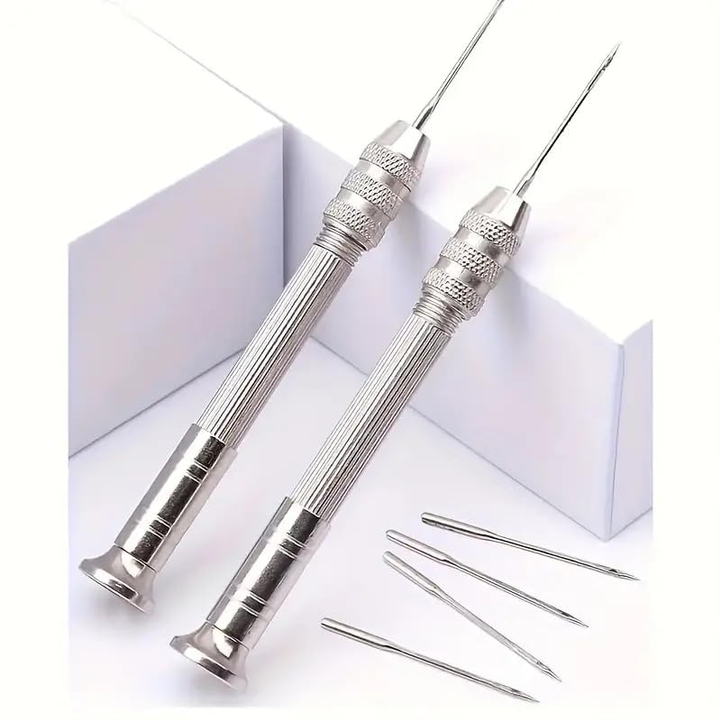 5pcs Sewing Tool kit, with Replaceable Heads - Multifunctional Shoe Repair and DIY Craft kit