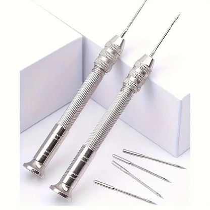 5pcs Sewing Tool kit, with Replaceable Heads - Multifunctional Shoe Repair and DIY Craft kit
