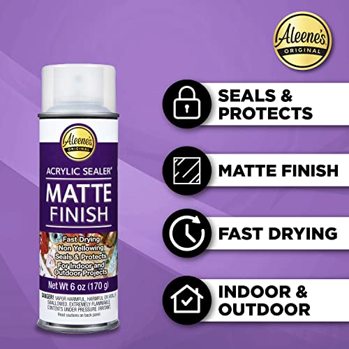 Aleene's Spray Acrylic Sealer, Matte Clear Finish, 6 oz - color: Clear - Matte