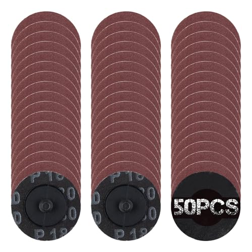 SPEEDWOX 50Pcs 2" 180 Grit Quick Change Sanding Discs Aluminum Oxide Coated - style: 180 Grit