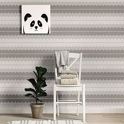 Border Reusable Plastic Wall Stencil // Frill - SEMICIRCLES 5 // Art Craft Mylar Template (8.3"x17.7") - color: Frill Semicircles 5, size: 21x45cm