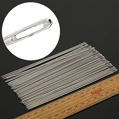 Ourhommie 6-Inch Long Upholsterer Needle Large Eye Hand Sewing Needles