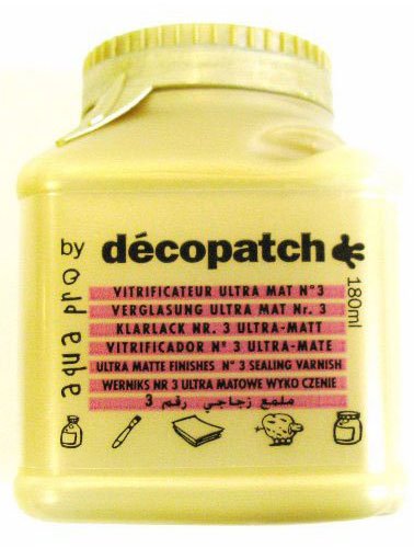 Décopatch Sealing Varnish, Ultra-Matt No3, 180 ml - style: Matt