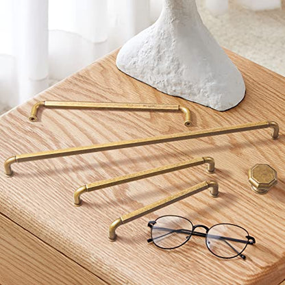 Goo-Ki 6 Pack 7-1/2 Inch （192mm） Cabinet Pulls Antique Brass Zinc Alloy Kitchen Drawer Pulls Drawer Handles 8 Inch Length 2201-GT-192 - color: Antique Brass, size: 7-1/2 inch Hole Centers