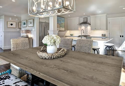GloryTik 393.7"X17.7" Grey Brown Wood Grain Contact Paper Faux Wood Peel and Stick Wallpaper Wood Removable Self Adhesive Waterproof Wallpaper - color: Grey Brown, size: 17.7" x 393.7"
