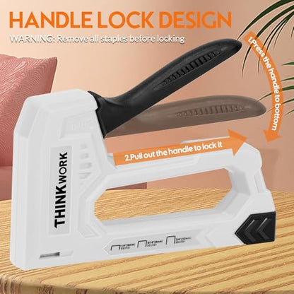 THINKWORK Light Duty Staple Gun - Upholstery Staple Gun for Wood - color: Grey