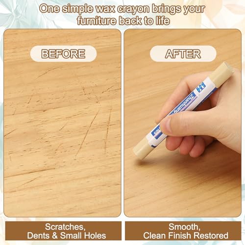 uxcell 4Pcs Wood Filler Sticks,Wood Repair Kit,Pale Beige - color: Pale Beige