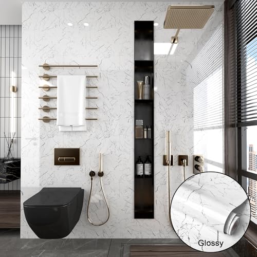 Fititem Marble Contact Paper for Countertop Kitchen Cabinet 15.7”×78.7” - size: 15.7" x 78.7"