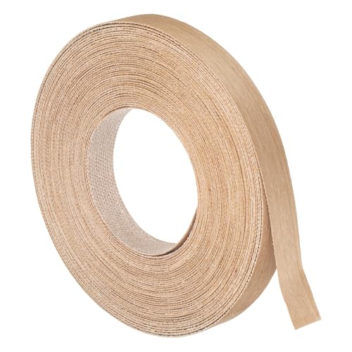 uxcell 3/4" x49ft Wood Veneer Edge Banding Pre-Glued Cherry Wood Strips - color: Cherry Wood, size: 3/4 Inch x 49ft