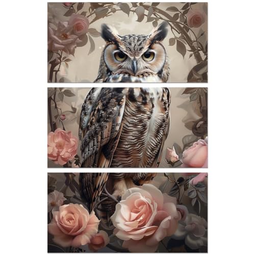 Peacoblue Vintage Owl Rub On Transfers for Furniture Craft 6"x12" - style: Vintage Owl