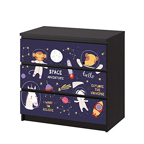 Self-Adhesive Dresser Sticker, Peel and Stick Furniture Stickers/Decals, Removable Furniture Skin (005, MALM)… - color: Md005, size: MALM