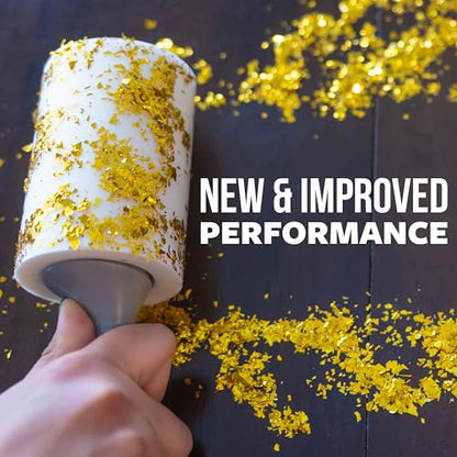 Scotch-Brite Extreme Clean Lint Roller, 50% Stickier, Heavy Duty Pet Hair and Debris Remover, 4 in x 54.9 ft Each, 4 Pack, 400 Easy Tear Sheets Total - size: 4 Rollers (400 Sheets)