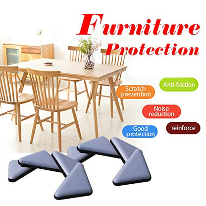 Furniture Sliders Pad, Triangle Appliance Slider for Kitchen Counter, Self Adhesive(8, 35mm, 1-3/8 in) - size: triangle35mm