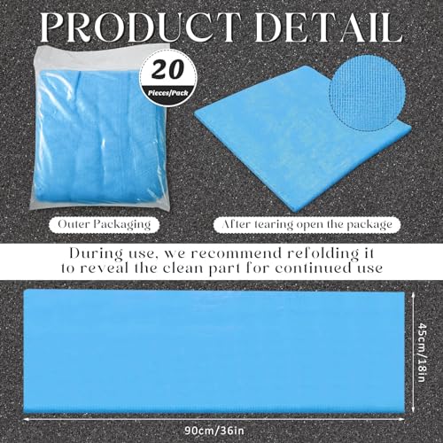 Maxcheck 100 Pcs Sticky Tack Cloth, Heavy Duty 24 x 20 Mesh, Blue - color: Blue