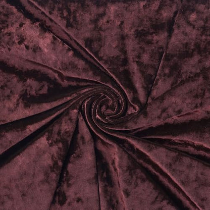 Panne Crushed Velvet Fabric by the Yard - 58/60" Wide Velvet Velour Cloth - Luxurious Fabric for Sewing Dresses, Upholstery & DIY Crafts - 97% Polyester 3% Spandex - Burgundy - 1 Yard - color: Burgundy, size: Precut 1 Yard