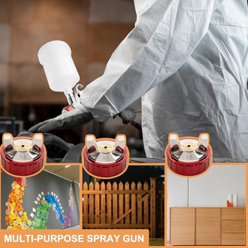 R500 LVLP Air Spray Gun Premium Kit with 1.3/1.5/1.7mm Nozzle - size: R500 Premium Kit