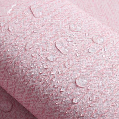 Pink Grasscloth Peel and Stick Wallpaper Fabric Paper 16in x 118in - color: Pink, size: 15.7" x 118.1"