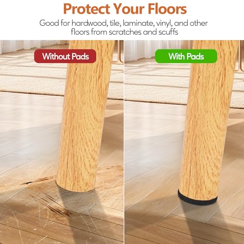 Furniture Pads 300 Pack Furniture Felt Pads for Hardwood Tile Floors, Black - size: Black